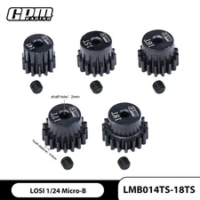 GPM 40Cr Steel Pinion Gear 14T/15T/16T/17T/18T 0.5M 2mm shaft Micro-B/T