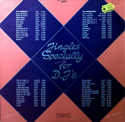 Various - Jingles Specially For D.J's LP (VG/VG) .