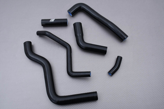 Durites de radiateur eau noir pour moto Yamaha Fazer 600 FZ6 RJ07 de 2004 à 2006