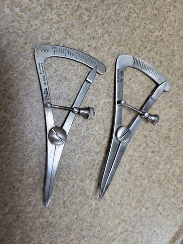 Castroviejo Caliper 8mm Long, Straight, 0-20mm Scale