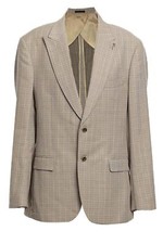 Joe Black Marine Sports Beige Windowpane Jacket Size 42 AU Preloved