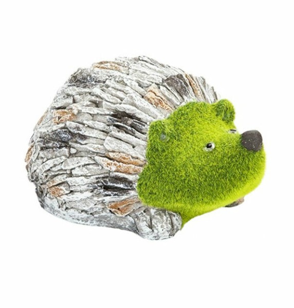 Large Flock and Stone Garden Hedgehog Ornament Patio Ornaments Indoor