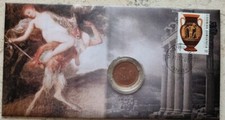 God PAN and Nymph 🅰️ FDC 2001 Greece Mythology 🅰️ Grece Griechenland