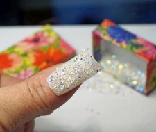 PREMIUM AB NAIL CRYSTALS 3D NAIL ART AB Nail Rhinestones 1000 Pcs Box