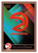 Atlanta Hawks - Team Logo & Checklist (NBA Basketball) 1990-91 SkyBox # 328 MT