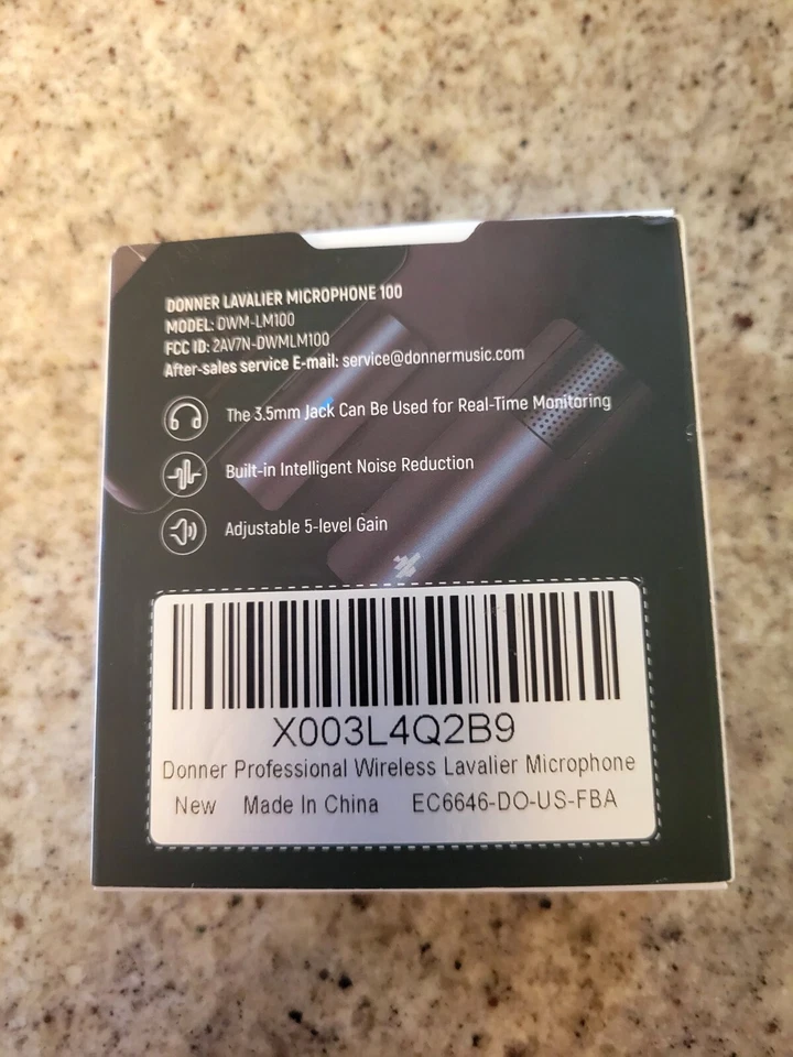 Donner Lavalier Microphone 100 Wireless Audio Recording Professional Brand New - Image 2 of 4