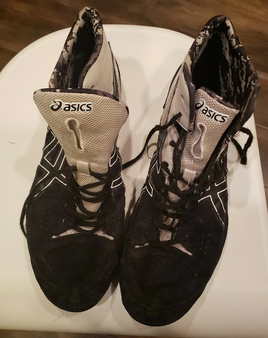 Asics Cael V7.0 Mens Wrestling Shoes Size 13 US Gray Black J605Y (AR) | eBay