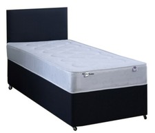 3FT x 6FT SHORTY SINGLE BED FAUX LEATHER BED,BLACK BED made to measure bed