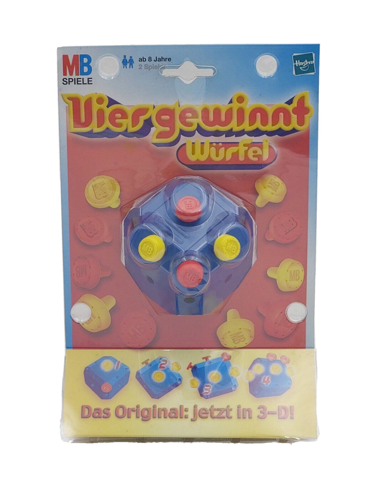 Игрушка MB Spiele Vier Gewinnt Würfel / Трехмерная игрушка / Neu & Ovp / 40813, Hasbro, 2000