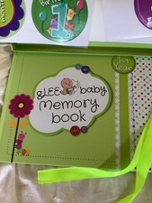 Glee Baby keepsake Memory Book Kit 1st Year Milestone  Events; Green New In Box