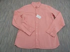 Hackett London Shirt Men Large Pink Cotton Slim Fit Button Down Long Sleeve BNWT