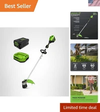 Cordless String Trimmer - 60V Brushless, 6000 RPM, Ideal for Large Properties