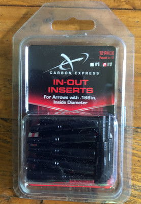 Carbon Express INSERTS #2 .166 INSIDE DIAMETER XSD 12-Pack MPN 50340 - HALF OUT
