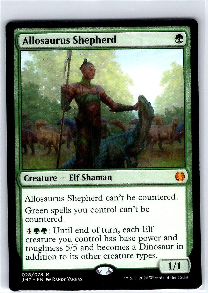 Allosaurus Shepherd 28 Mythic Jumpstart MTG LP