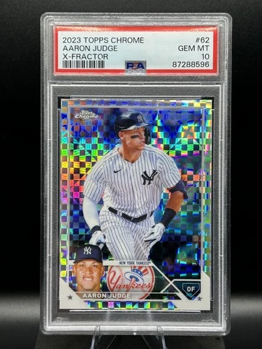 AARON JUDGE 2023 Topps Chrome X-Fractor #62 PSA 10 GEM MT