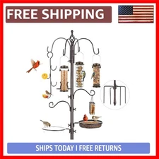 94-Inch Bird Feeding Station Kit: Attract Wild Birds with Heavy-Duty Hooks, T...