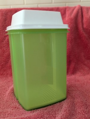 VTG 3 pc Tupperware RARE Lime Green/ White Lid Color Combo Pickle Keeper 1560-5