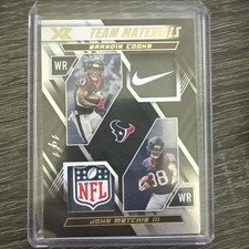 2022 Panini Xr Team Materials Brandon Cooks And John Metchie 1/1