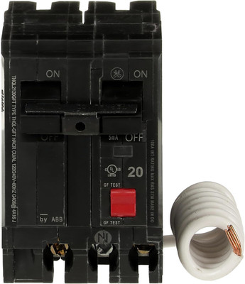 Q-Line  THQL2120GFTP 20A Double Pole Circuit Breaker   20 Amp Double Pole
