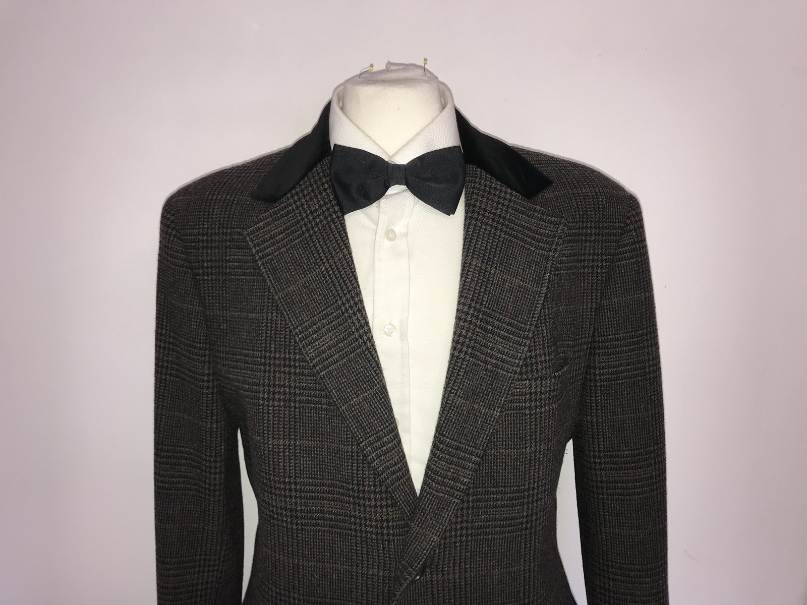 PAUL SMITH -Mens Long BROWN TWEED WOOL COVERT COAT - 42 Reg - LOVELY image 2