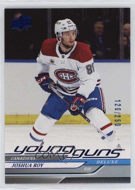 2024-25 Upper Deck Series 1 Young Guns Deluxe 120/250 Joshua Roy #246 x8s