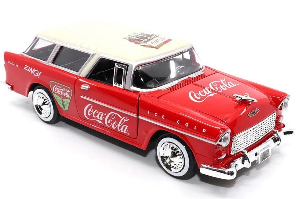 MOTOR CITY CLASSICS - CHEVROLET Bel Air Nomad 1957 Coca-Cola - 1/24 - MCITY42... - Immagine 4 di 4