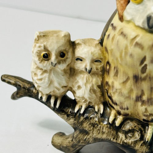 Goebel Owl Family on Branch Figurine Owlets Vintage West Germany 4.5" - Picture 3 of 9