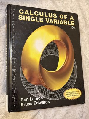Calculus of a Single Variable, Hardcover 10e by Larson, Ron;  Like New Condition