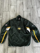 Reebok Edmonton Eskimos CFL Authentic Jacket Green Mens Size XL OG Player Issued