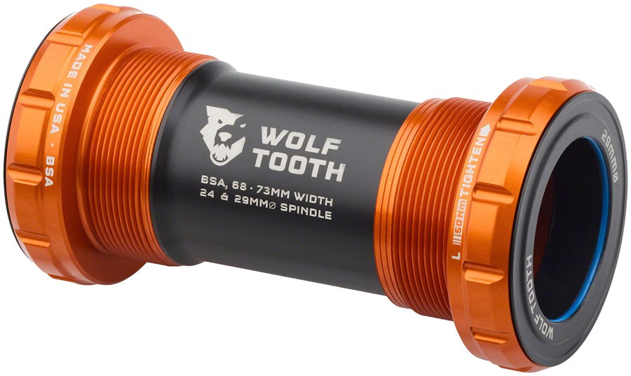 Нижний кронштейн Wolf Tooth Orange BSA - 6873 мм шпиндель 29 мм Герметичный прочный - 25290₽