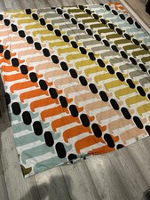 Orla Kiely Dog Show Double Duvet Cover No Pillow Case Cotton Reversible Rare