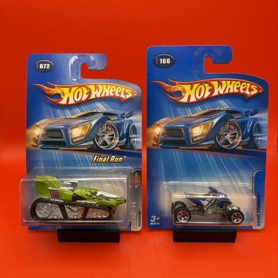 2005 Hot Wheels Lot On Card No 72 166 Treadator Final Run Sand Stinger 4 Wheeler