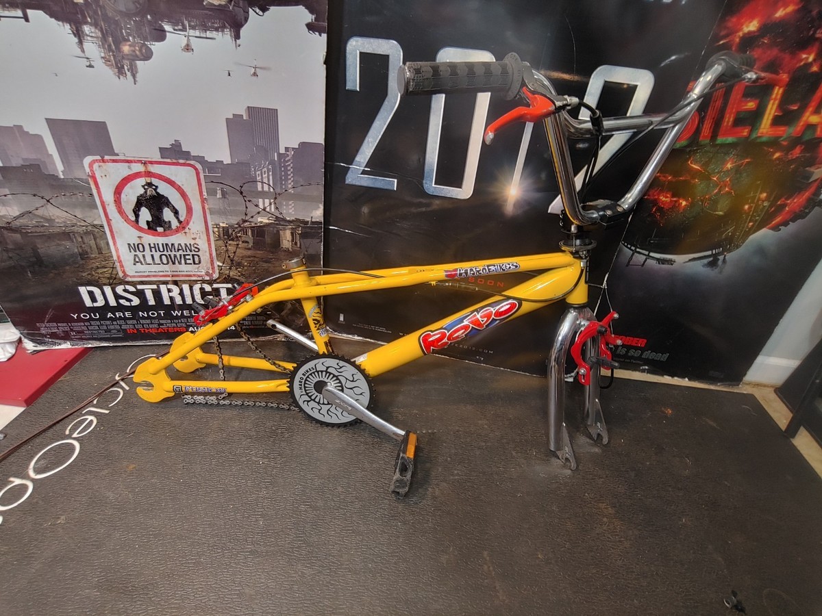 Haro Zippo Revo Frame Setup BMX Freestyle Twin Top Tube Yellow