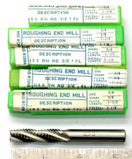 3/8" Roughing End Mill - 4 FLUTE - 1-1/2" LOC x 3.250 " OAL - HS - 5 pieces