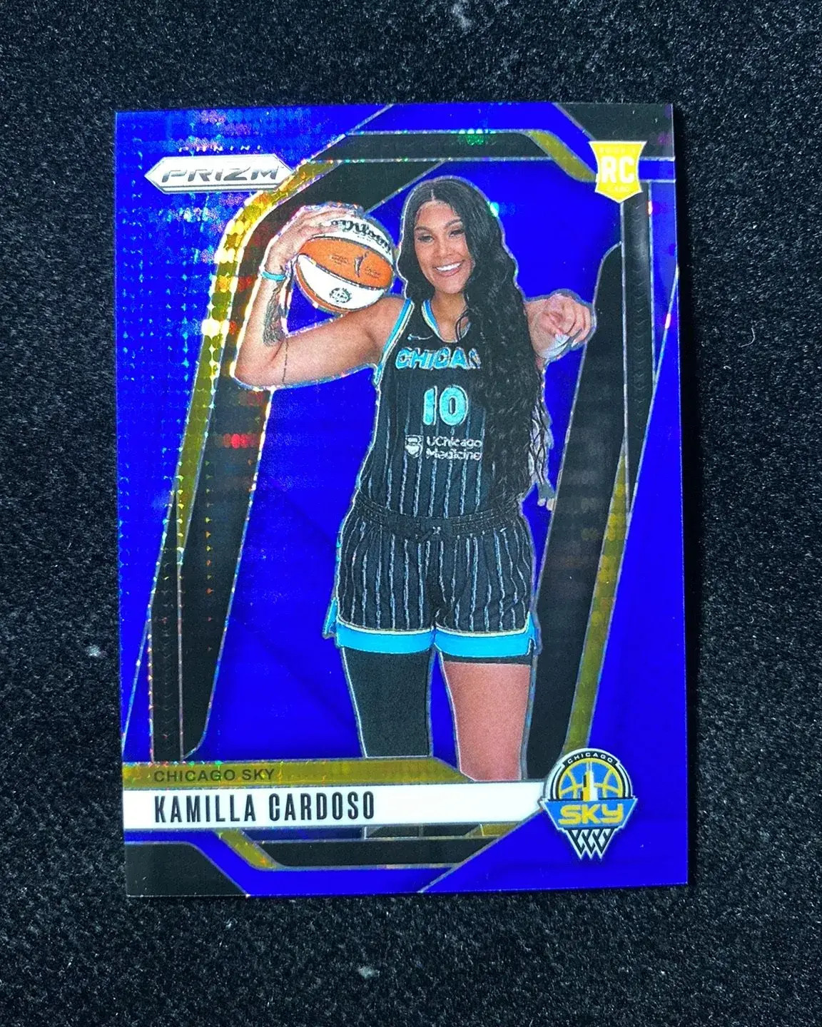 2024 Panini WNBA Prizm Blue Pulsar #149 Kamilla Cardoso RC Rooki 33/199 OC45