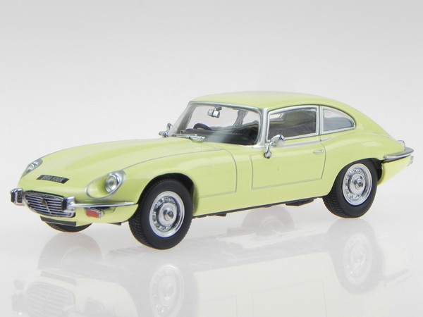 Jaguar E-Type V12 Coupe Primrose Gelb Modellauto JAGV12002 Oxford 1:43-image