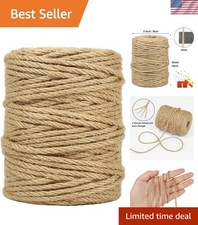 Eco-Friendly 4mm Jute Twine - 164 Feet, Perfect for Crafting Gardening
