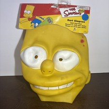 Bart Simpson Full Latex 13" Mask The Simpsons Costume 1999 Fox Matt Groening