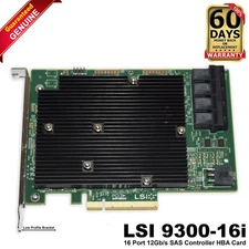 LSI SAS 9300-16i 16-Port 12Gb/s SAS HBA PCIe 3.0 IT Mode for ZFS TrueNAS unRAID