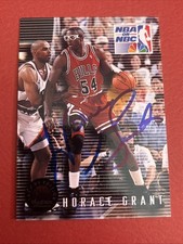 Signed On Card 1993-94 Skybox Premium - Horace Grant #19 Chicago Bulls