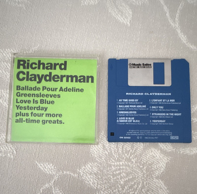 Richard Clayderman Midi Song Dateien Diskette für Klavier Keyboard