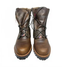 Chippewa Insulated 8” Soft Toe Oiled Leather Logger Boots 29414 Men's Size 8.5EE