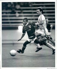 1988 Press Photo Seattle Storm Soccer Eddie Henderson - snb8315