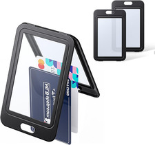 3 Pack Vertical Badge Holders for Office School Ids