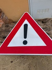 Segnale Pericolo Generico cartello stradale a triangolo lunghezza 112x100 cm