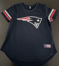 Blue NEW ENGLAND PATRIOTS est. 1960 NFL Football Team Women's Jersey XL
