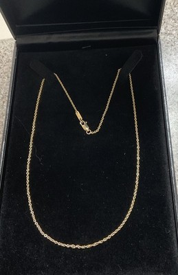 Carrera Y Carrera 18K Link Chain Necklace 18  Length 4.2 Gram In Weight