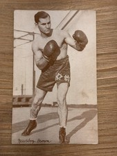 Vintage 1920's Newsboy Brow Boxing Postcard, World Flyweight Title