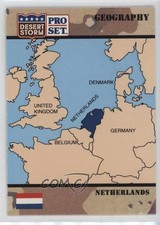 1991 Pro Set Desert Storm Geography Netherlands #38 1b9b