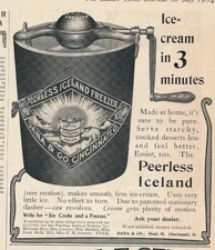 Magazine Ad - 1904 - Peerless Iceland Freezer - Dana & Co., Cincinnati, OH